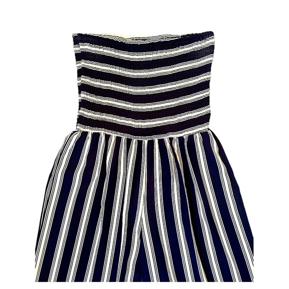 MLLE GABRIELLE,NWOT,STRAPLESS, ONEPIECE JUMPSUIT IN CLASSIC NAVY & WHITE.SIZE XL - Picture 2 of 5